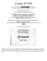 Предварительный просмотр 1 страницы Cosina 107SW Instruction Manual