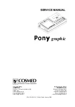 Preview for 1 page of Cosmed Pony graphic Service Manual