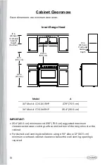 Предварительный просмотр 12 страницы Cosmo COS-30IRHP Installation Instructions And Use & Care Manual