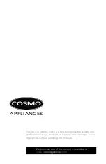 Предварительный просмотр 30 страницы Cosmo COS-30IRHP Installation Instructions And Use & Care Manual