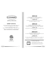 Предварительный просмотр 8 страницы Cosmo COS-55AFDKB User Manual