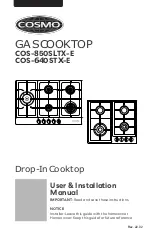 Предварительный просмотр 1 страницы Cosmo COS-640STX-E User And Installation Manual