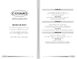 Предварительный просмотр 13 страницы Cosmo COS-640STX-E User And Installation Manual