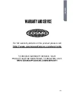 Предварительный просмотр 25 страницы Cosmo cos-965ag User Manual