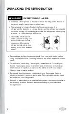 Предварительный просмотр 14 страницы Cosmo COS-FDR223GWSS Owner'S Manual