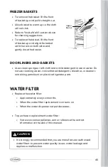 Предварительный просмотр 47 страницы Cosmo COS-FDR223GWSS Owner'S Manual