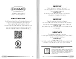 Preview for 13 page of Cosmo COS-FDR225GHSS Product Manual