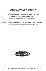 Предварительный просмотр 21 страницы Cosmo COS-QS90 Install, Use, & Care Manual