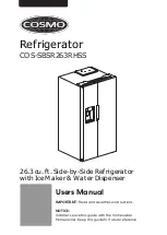 Cosmo COS-SBSR263RHSS User Manual предпросмотр