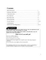 Предварительный просмотр 2 страницы Cosmo HYXION 36 User'S Manual & Installation Instructions
