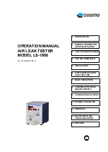 Cosmo LS-1866 Operation Manual предпросмотр