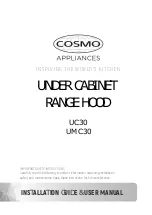 Cosmo uc30 Installation Manual & User Manual предпросмотр