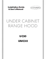 Предварительный просмотр 1 страницы Cosmo UC30P Installation Manual & User Manual