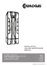 COSMOGAS AGUAPLUS 100 Installation, Use And Maintenance Manual предпросмотр