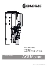 Предварительный просмотр 1 страницы COSMOGAS AGUAstore 1000 Instructions For Installation, Use And Maintenance Manual