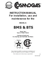 COSMOGAS BMS 10/20 Instruction Manual предпросмотр