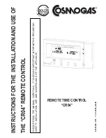 COSMOGAS CR04 Instructions For The Installation And Use preview