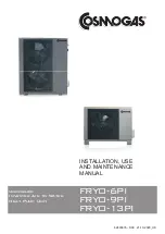 COSMOGAS FRYO 6PI Instructions For Installation, Use And Maintenance Manual предпросмотр