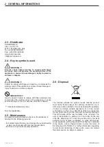 Предварительный просмотр 8 страницы COSMOGAS FRYO 6PI Instructions For Installation, Use And Maintenance Manual