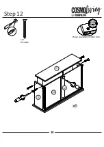 Предварительный просмотр 19 страницы Cosmopolitan COSMOLiving 3640013COMCLUK Assembly Instructions Manual