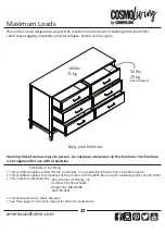 Предварительный просмотр 23 страницы Cosmopolitan COSMOLiving Westerleigh 3642013COM Instruction Booklet
