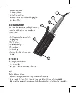 Предварительный просмотр 5 страницы Cosmopolitan TB1810 Instruction Manual