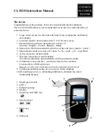 Предварительный просмотр 3 страницы Cosmos CA 8120 Operation Manuals