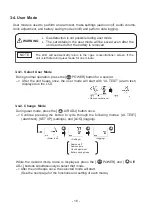 Preview for 19 page of Cosmos XA-4200IICH Instruction Manual