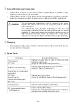 Preview for 39 page of Cosmos XA-4200IICH Instruction Manual