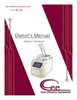 Cost Effective Equipment Apogee Owner'S Manual preview