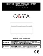 Preview for 1 page of Costa Atlantis LF Owner'S Manual