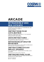 Preview for 1 page of Costan ARCADE User Instructions