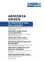 Preview for 1 page of Costan ARMONIA GREEN User Instructions