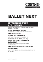 Preview for 1 page of Costan BALLET NEXT User Instructions