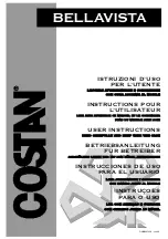 Preview for 1 page of Costan BELLAVISTA H2000 User Instructions