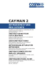 Preview for 1 page of Costan CAYMAN 2 User Instructions