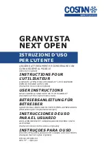 Costan GRAN VISTA NEXT OPEN Instructions For Use Manual preview