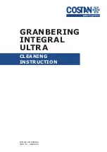 Costan GRANBERING INTEGRAL ULTRA Cleaning Instruction preview