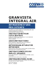 Costan GRANVISTA INTEGRAL AIR User Instructions предпросмотр