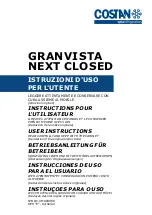 Preview for 1 page of Costan GranVista Next Closed User Instructions