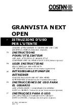 Preview for 1 page of Costan GRANVISTA NEXT OPEN User Instructions