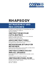 Preview for 1 page of Costan RHAPSODY User Instructions