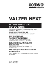 Costan VALZER NEXT User Instructions предпросмотр