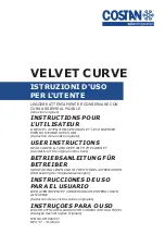 Costan VELVET CURVE User Instructions предпросмотр