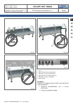 Предварительный просмотр 16 страницы Costan VELVET HOT TABLE User Instructions