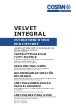 Preview for 1 page of Costan VELVET INTEGRAL User Instructions