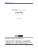 Preview for 2 page of Costar Video Systems CCIH200SC User Manual