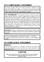 Preview for 3 page of Costar Video Systems CRT1200EN User Manual