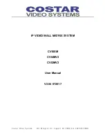 Preview for 1 page of Costar Video Systems CVI2MV2 User Manual