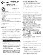 Preview for 1 page of Costar 12RV-D Owner'S Manual